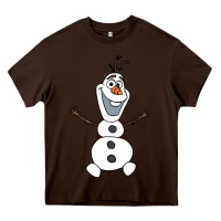 Chocolate Brown olaf Heavy Core Tee - linhVisuals
