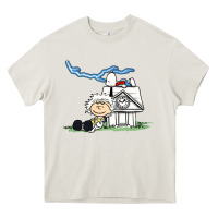 Cream back to the peanuts Heavy Core Tee - linhVisuals