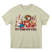 Mossy It's Game Day Y'all Baseball Coffee Cups Heavy Core Tee - FaDigitalArtStudio