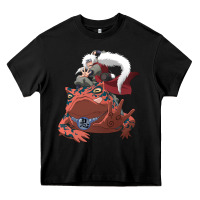 Black jiraiya gamabunta Heavy Core Tee - linhVisuals