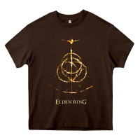 Chocolate Brown eldenring Heavy Core Tee - linhVisuals
