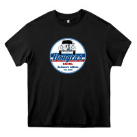 Black douglas racing Heavy Core Tee - linhVisuals