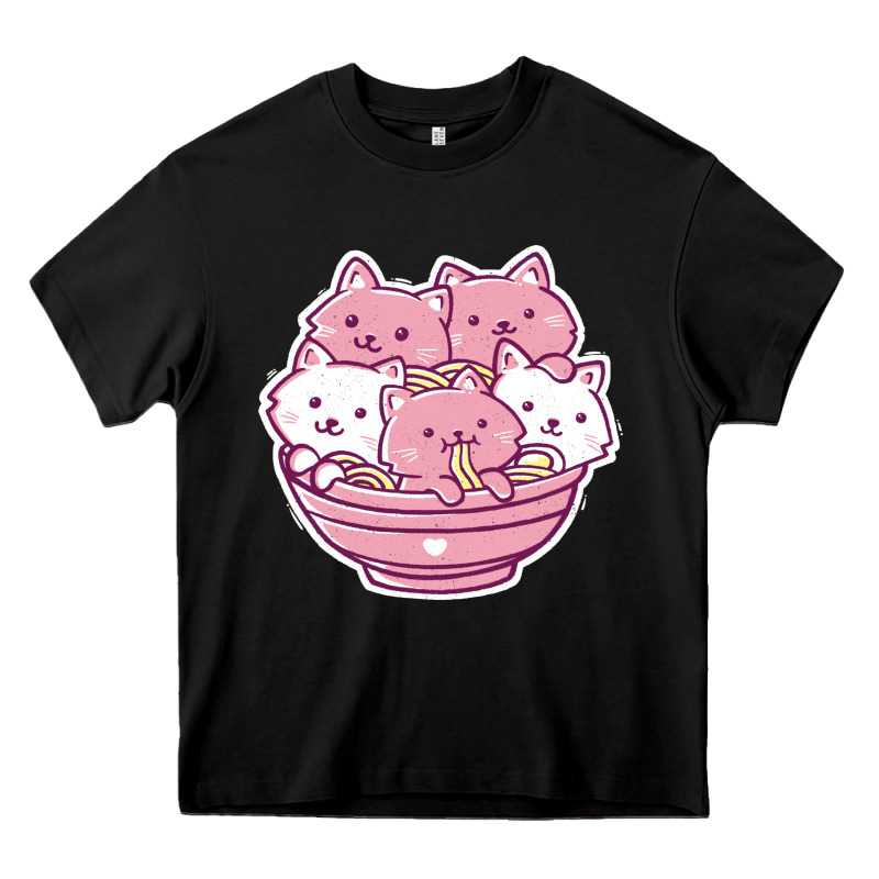 Kawaii Cat Ramen   Cute Gift Heavy Core Tee by linhVisuals | Teevron