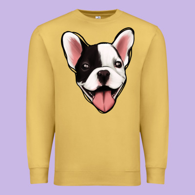 French Bulldog Premium Sweatshirt Designed By Jasminsmagicworld