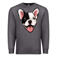 Charcoal Heather French Bulldog Premium Sweatshirt - Jasminsmagicworld