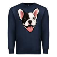 Navy French Bulldog Premium Sweatshirt - Jasminsmagicworld