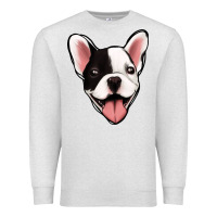 Oatmeal Heather French Bulldog Premium Sweatshirt - Jasminsmagicworld