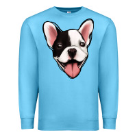 Ocean Blue French Bulldog Premium Sweatshirt - Jasminsmagicworld