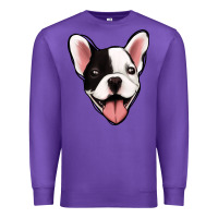 Purple French Bulldog Premium Sweatshirt - Jasminsmagicworld