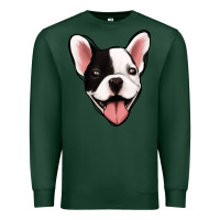 Sports Green French Bulldog Premium Sweatshirt - Jasminsmagicworld