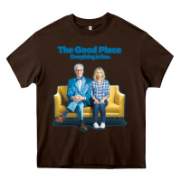 Chocolate Brown the good place Heavy Core Tee - linhVisuals