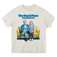 Cream the good place Heavy Core Tee - linhVisuals