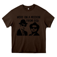 Chocolate Brown Elwood & Jake Heavy Core Tee - linhVisuals