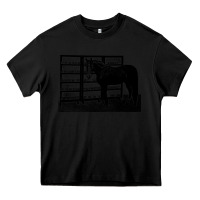 Black beautiful jim key  performing horse Heavy Core Tee - linhVisuals