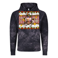 Cloud Black Stacked Christmas Farm Vintage Hoodie - Artiststas