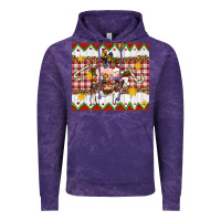 Cloud Purple Stacked Christmas Farm Vintage Hoodie - Artiststas