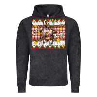 Vintage Black Stacked Christmas Farm Vintage Hoodie - Artiststas