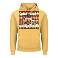 Vintage Mustard Stacked Christmas Farm Vintage Hoodie - Artiststas
