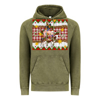 Vintage Olive Stacked Christmas Farm Vintage Hoodie - Artiststas
