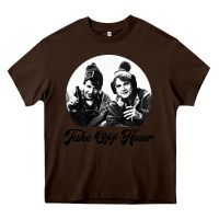 Chocolate Brown take off hoser Heavy Core Tee - linhVisuals