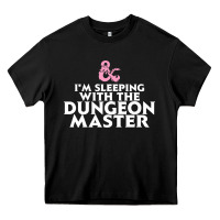 Black I'm sleeping with the dungeon master Heavy Core Tee - linhVisuals