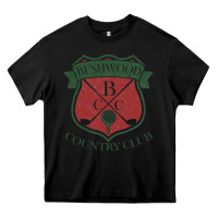 Black bushwood country club Heavy Core Tee - linhVisuals