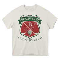Cream bushwood country club Heavy Core Tee - linhVisuals