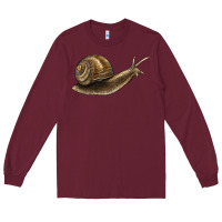 Burgundy snail Long Sleeve Tee - LillyAllenDesigns