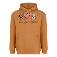 Meerkat Peace Love Chihuahua Heavyweight Hoodie - Jasminsmagicworld