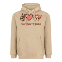 Mushroom Peace Love Chihuahua Heavyweight Hoodie - Jasminsmagicworld