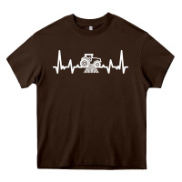 Chocolate Brown tractor Heavy Core Tee - linhVisuals