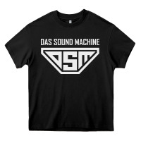 Black das sound machine Heavy Core Tee - linhVisuals