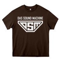 Chocolate Brown das sound machine Heavy Core Tee - linhVisuals