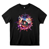 Black kimetsu no yaibathe hinokami chronicles Heavy Core Tee - linhVisuals