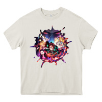 Cream kimetsu no yaibathe hinokami chronicles Heavy Core Tee - linhVisuals