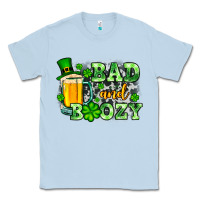 Dusty Blue St. Patrick's Bad and boozy Classic Tee - OliviaCreatesArt