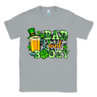 Heather Grey St. Patrick's Bad and boozy Classic Tee - OliviaCreatesArt