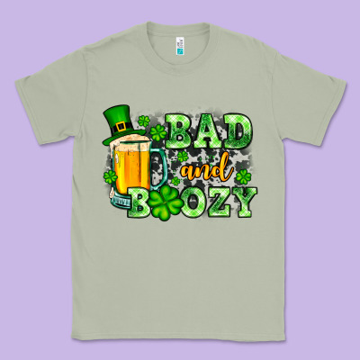 St. Patrick's Bad And Boozy Classic Tee Designed By Oliviacreatesart