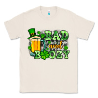 Natural St. Patrick's Bad and boozy Classic Tee - OliviaCreatesArt
