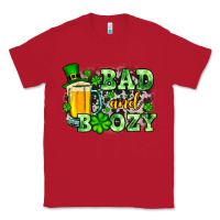 Red St. Patrick's Bad and boozy Classic Tee - OliviaCreatesArt