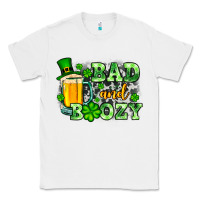 White St. Patrick's Bad and boozy Classic Tee - OliviaCreatesArt
