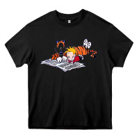 Black calvin Heavy Core Tee - linhVisuals