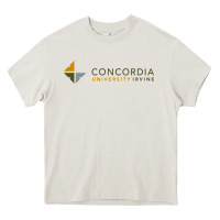 Cream Concordia University Irvine Heavy Core Tee - linhVisuals
