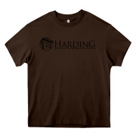 Chocolate Brown Harding University Heavy Core Tee - linhVisuals