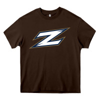 Chocolate Brown akron zips Heavy Core Tee - linhVisuals