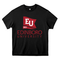 Black Edinboro University Heavy Core Tee - linhVisuals