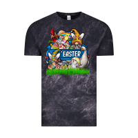 Cloud Black Easter truck Vintage Tee - CowhideDigitalArt