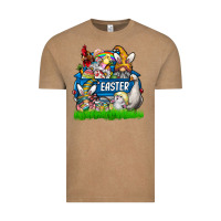 Vintage Coffee Easter truck Vintage Tee - CowhideDigitalArt