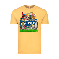 Vintage Mustard Easter truck Vintage Tee - CowhideDigitalArt