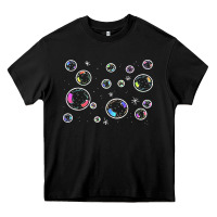 Black bubbles t  shirt bubbles t  shirt Heavy Core Tee - linhVisuals